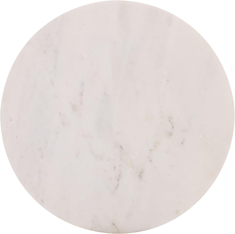 SAFAVIEH Home Collection - Paulon Round Side Table with White Marble Top &amp...