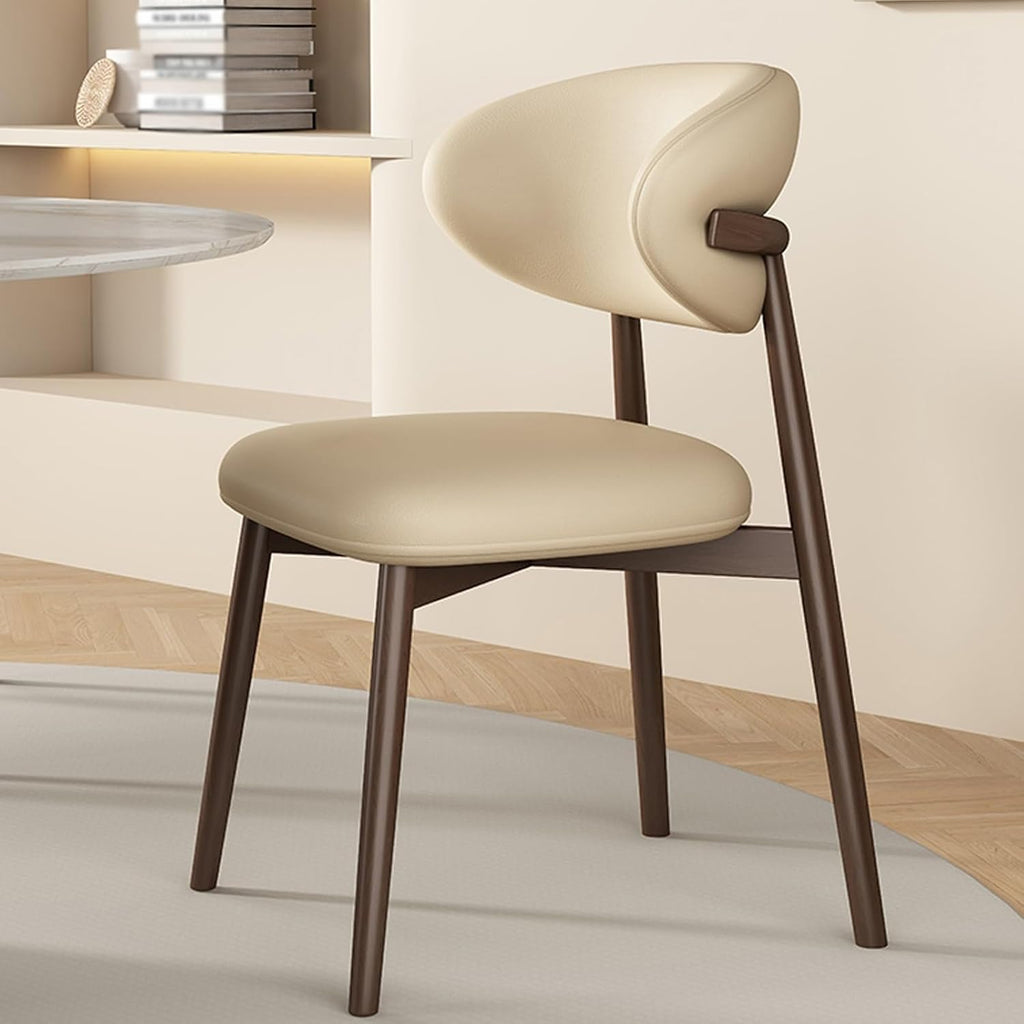 Modern Dining Chair, Counter Stool, Office Desk Guest Chair, Commercial Event Seat, Comfortable Upholstered, for Pub Coffee Home Dinning Kitchen Island(Beige)
