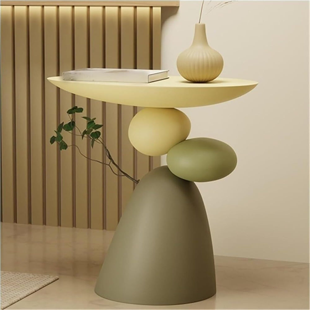 Resin Small Coffee Tables for Living Room Accent End Table Nightstand Bedside...