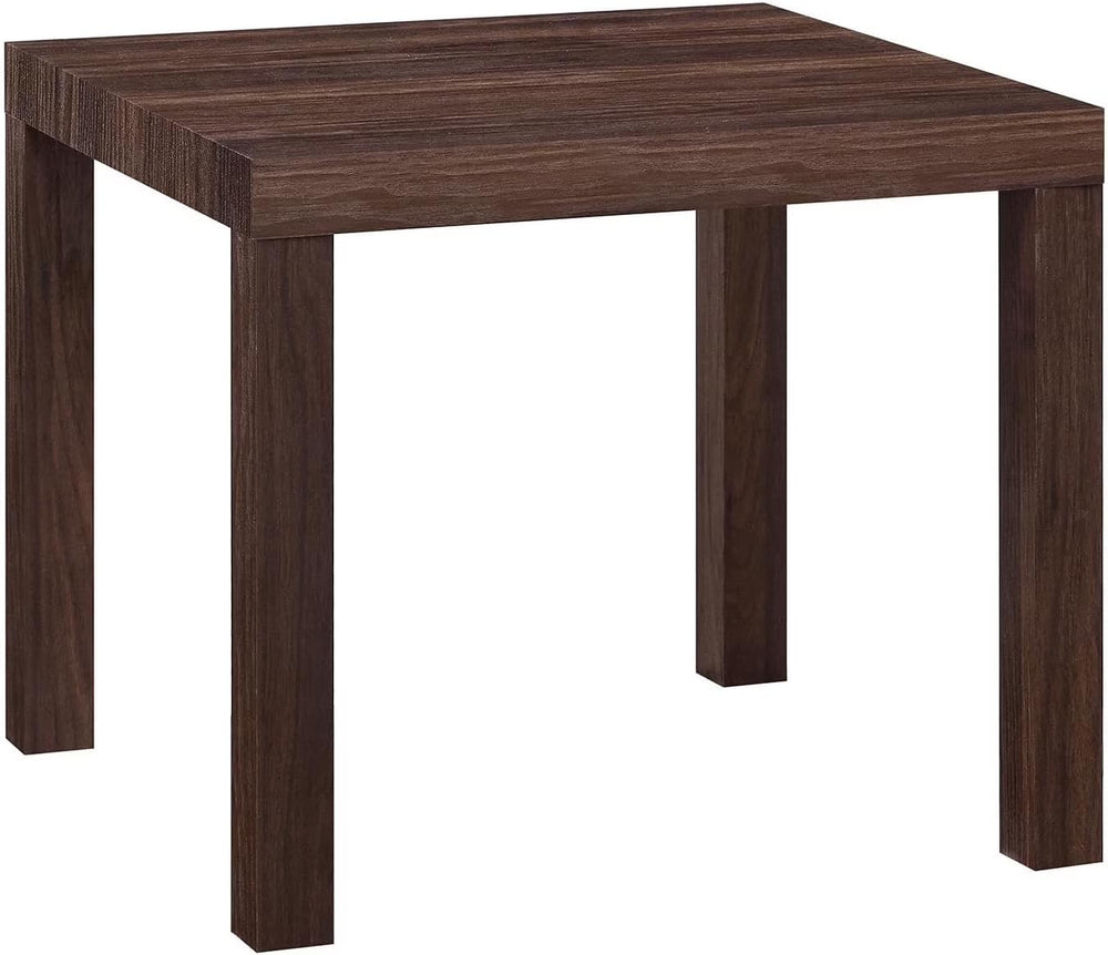 Modern Side Table 20 Inch Square End Table Wood Look Nightstand for Living Ro...