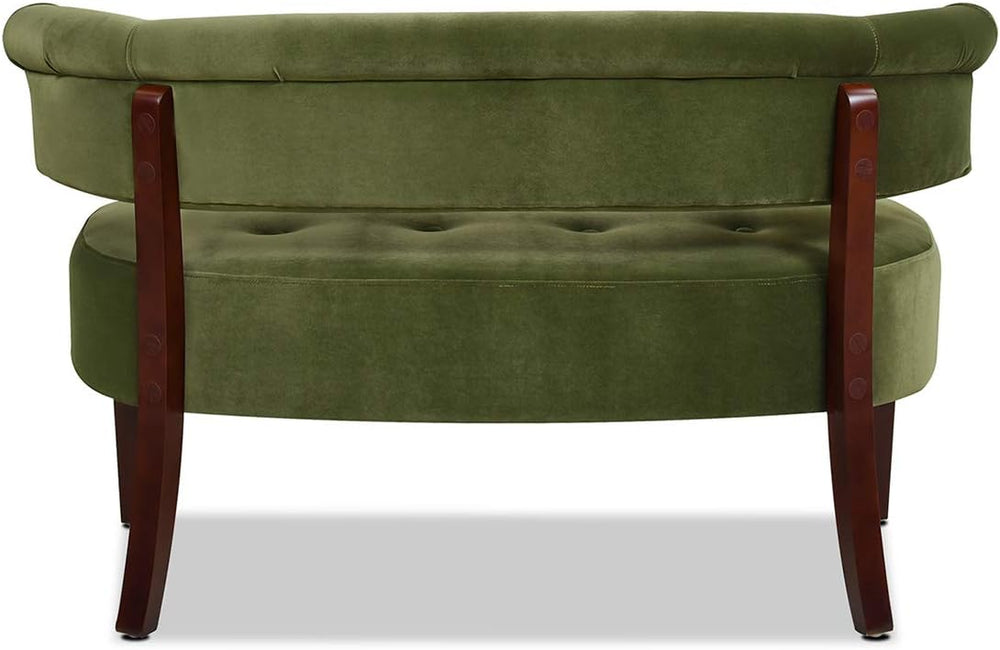 Jennifer Taylor Home Jared Roll Arm Tufted Bench Settee with Back