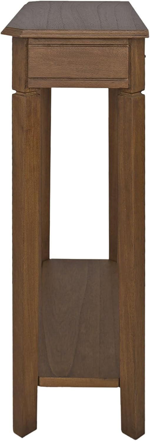 East at Main Marnie Natural Narrow Console Table for Entryway with Drawer | 2...