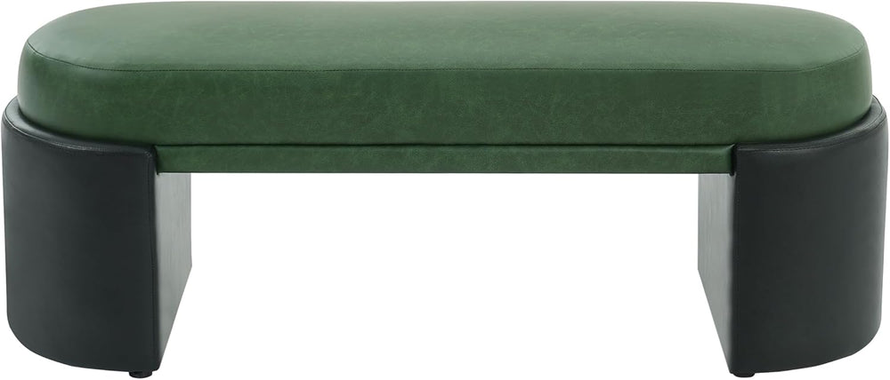 Christopher Knight Home Roland 48" Faux Leather Upholstered Dining Bench...