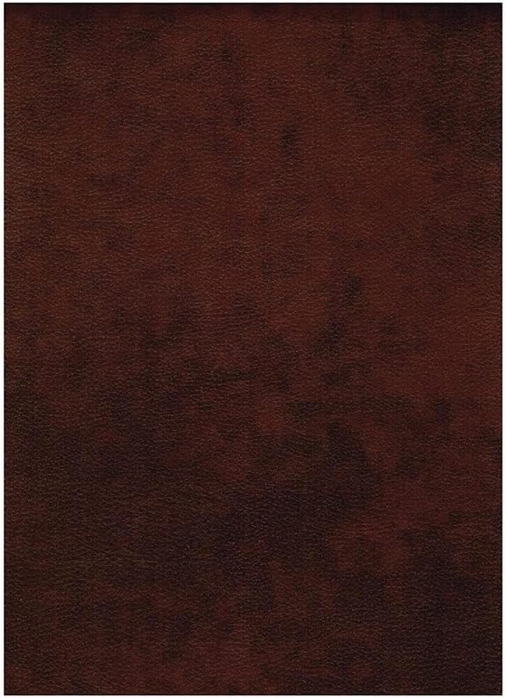 Pemberly Row 75" Traditional Full-Size Faux Leather Futon Mattress with Hinged Innerspring, Foam Construction, in Saddle Brown Finish, Frame Not Included