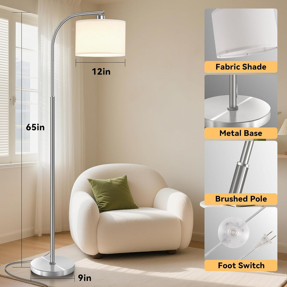 Floor Lamp for Living Room,Modern Standing Lamps with 9W LED Bulb,65''...