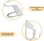 Ironing Board Hanger Wall Mount, Ironing Board Holder Organizer Wall Rack for Laundry Rooms Space-Saving Storage Rack Hanging Shelf Hanger (White)