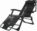 Gravity Recliner Chair Adjustable Patio Lounge Chair with Head Pillow Support 150KG Progress
