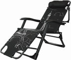 Gravity Recliner Chair Adjustable Patio Lounge Chair with Head Pillow Support 150KG Progress