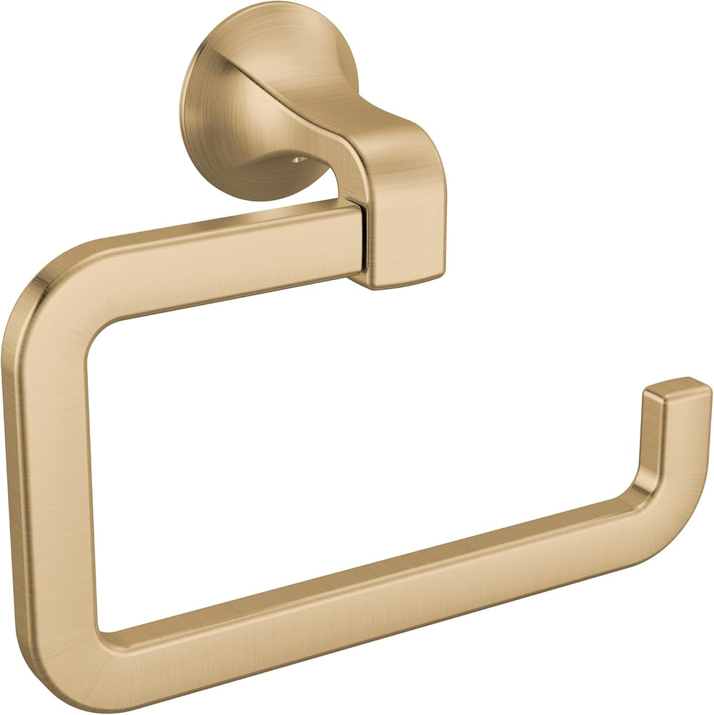 Delta Lineax Wall Mount Hand Towel Holder, Rectangle Towel Ring Bathroom Acce...