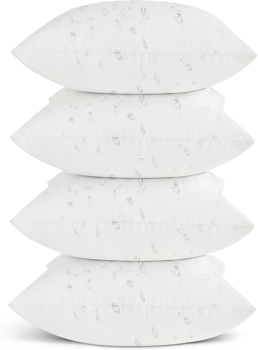 Oubonun Waterproof Outdoor Pillow Inserts 18 x 18 Set of 4, Square Pillows