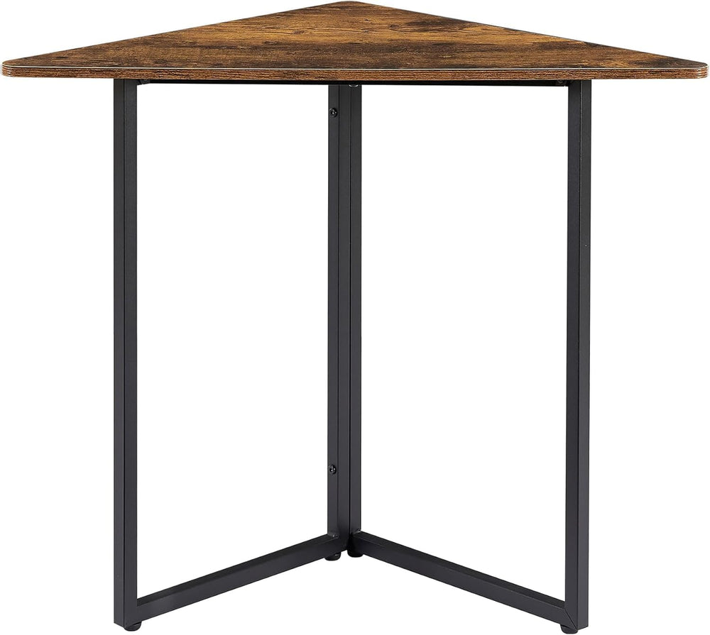 VECELO Corner Shelf, End Side Tables, Triangle Shelves with Metal Frame for S...