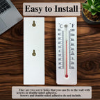 Hidden Key Outdoor Thermometer Decorative Key Hider Discreet Small Storage Box for Safely Storing Spare Keys House Key Hider for Outside Yard Garden Money Box for Safe Storage