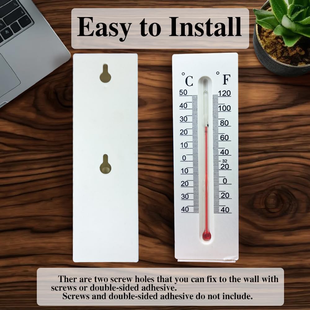 Hidden Key Outdoor Thermometer Decorative Key Hider Discreet Small Storage Box for Safely Storing Spare Keys House Key Hider for Outside Yard Garden Money Box for Safe Storage