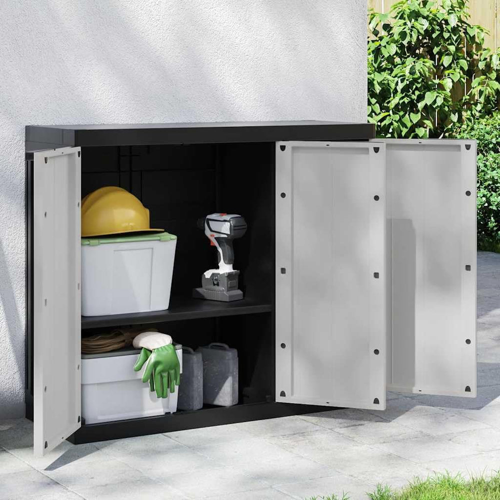 Locking Outdoor Storage Cabinet with Shelves Adjustable Shelf Modern Outdoor ...
