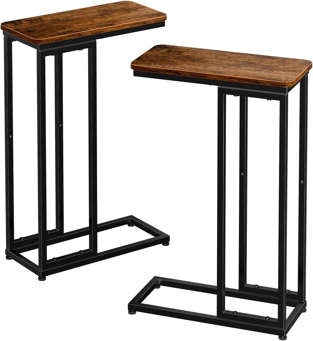 Simple Trending C Shaped Side Table, End Table Set of 2, Sofa Couch Table TV ...