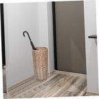 Multi-purpose Wicker Umbrella Storage Basket Handmade Rattan Organizer for Entryway Golf Clubs and Walking Canes and Elegant Design for Indoor Use