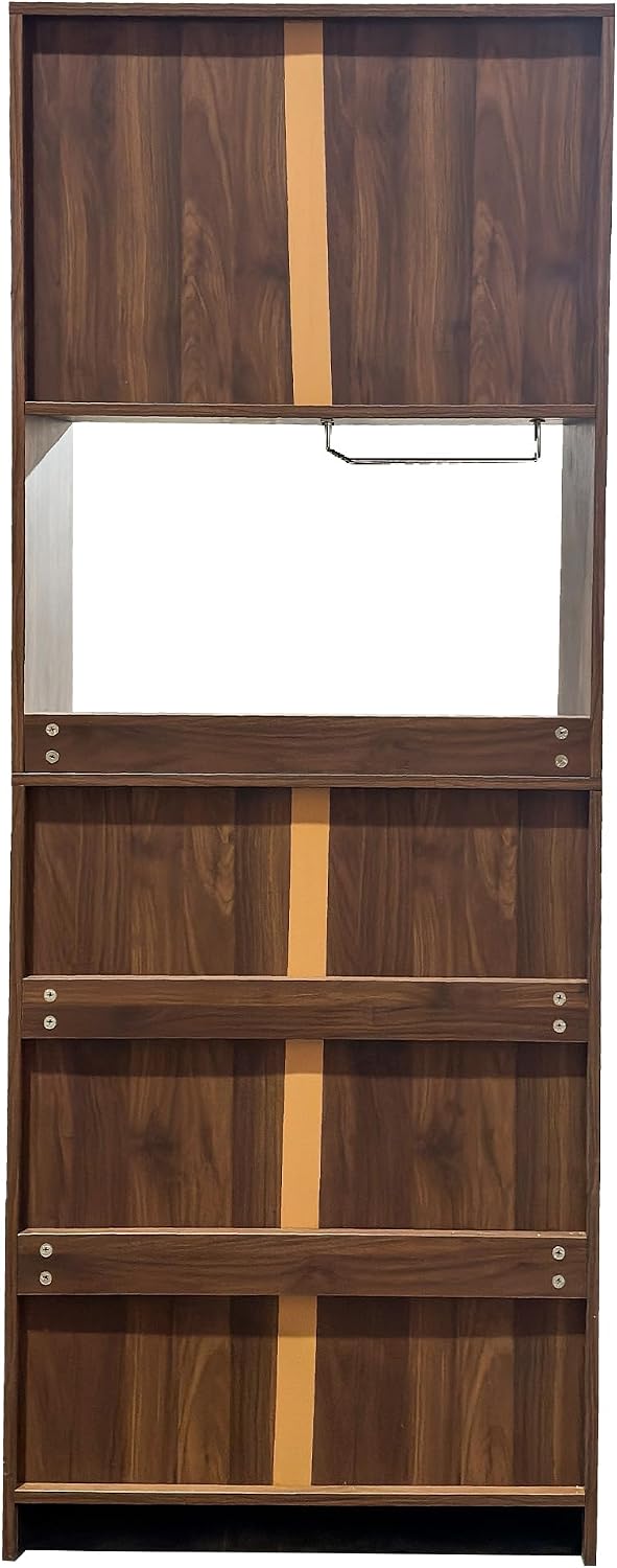 KEIKI 70.87" H Tall Kitchen Pantry Wine Bar Storage Cabinet with Counter...