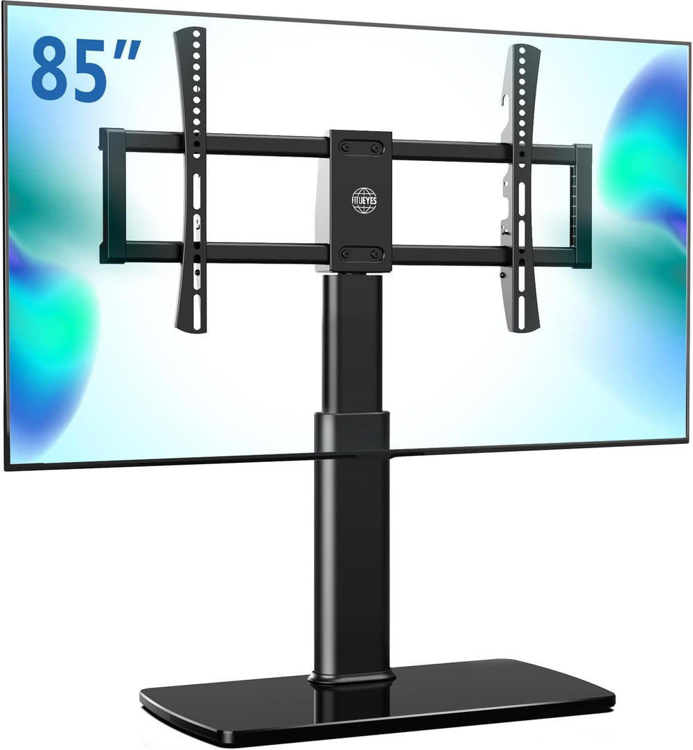 FITUEYES Universal TV Stand Mount for 43-80 85 inch TVs, Swivel Tall TV Mount...