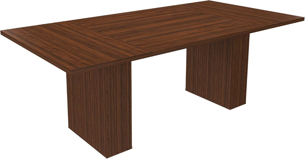kevinplus78.74'' Rectangular Wood Dining Table with Hidden Storage Sp...