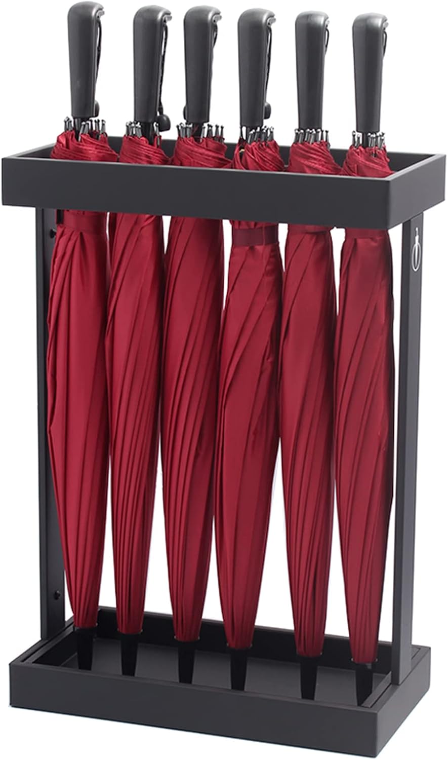 Modern Black Umbrella Stand nizer with 12 Independent Spaces Space Saving Umbrella Holder for Home Office and Entryways