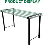 2PC Extra leg extensions, Replacement Parts for Metal Plant Stand (Tall Leg Replacement Part Ebony)