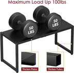 Expandable Kitchen Storage Shelves,110LBS Heavy Duty Metal Garage Shelving Units For Pot Pans Appliance,Adjustable Small Storage Shelf Rack Organizer For Kitchen Countertop Under Cabinet Garage Pantry