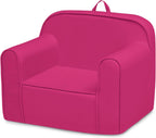 Delta Children Cozee Chair -Foam Kids Chair for Ages 18 Months and Up, Hot Pink