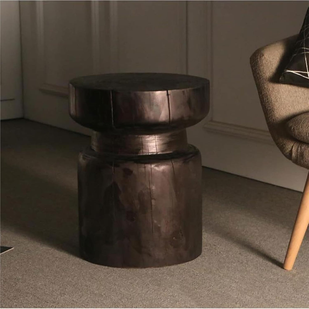 Coffee Table Tall Stump Side Garden Stool Tree Stump End Table Accent Plant S...