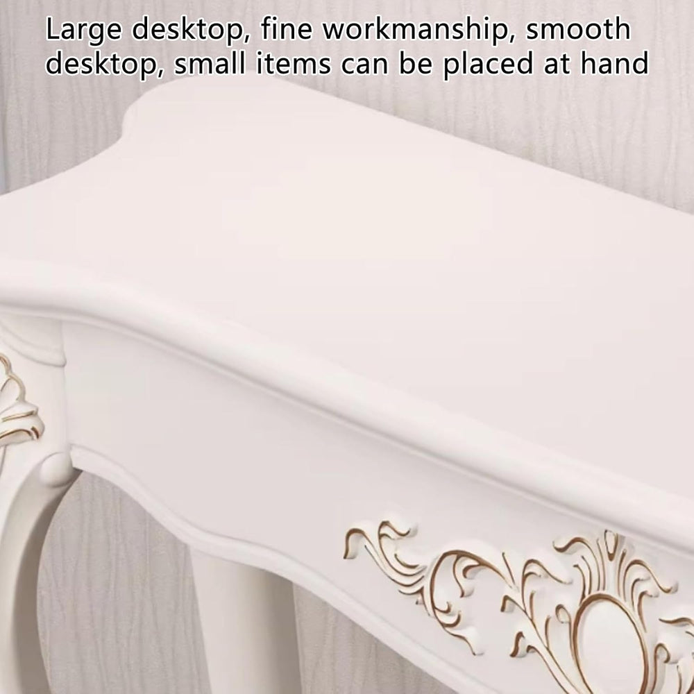 Narrow Console Table with Storage Shelf, Wooden Entryway Table for Living Roo...
