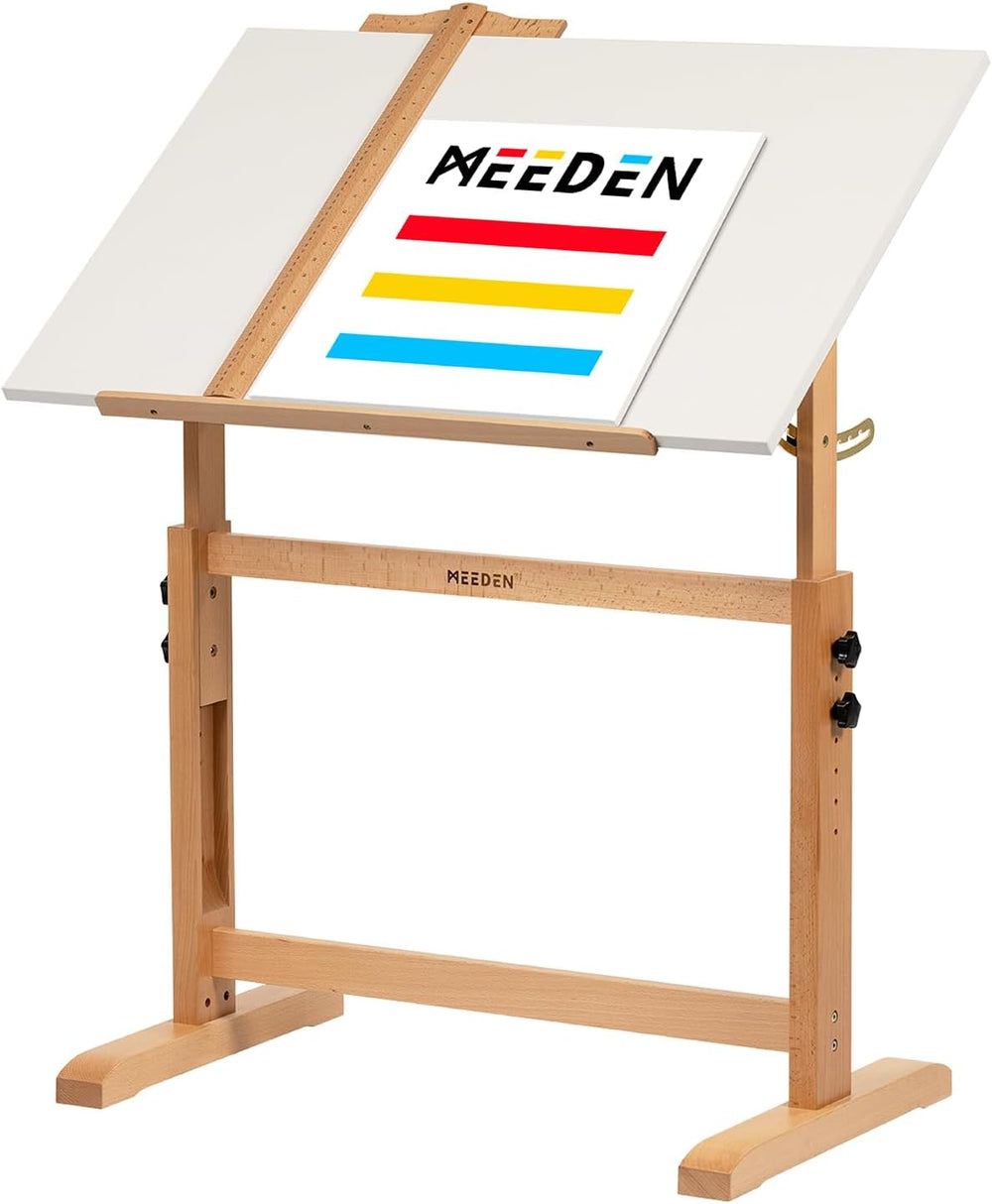 MEEDEN White Adjustable Drafting Table: 35.5" x 23.5" Art Drawing D...