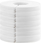 Sukh 30 Baby Closet Dividers Durable - Home Closet Organizer & Storage | White Plastic Rack Dividers, Large Hanger Labels, Hanging Clothes Size Dividers, for Boutique Settings & Nursery Essentials
