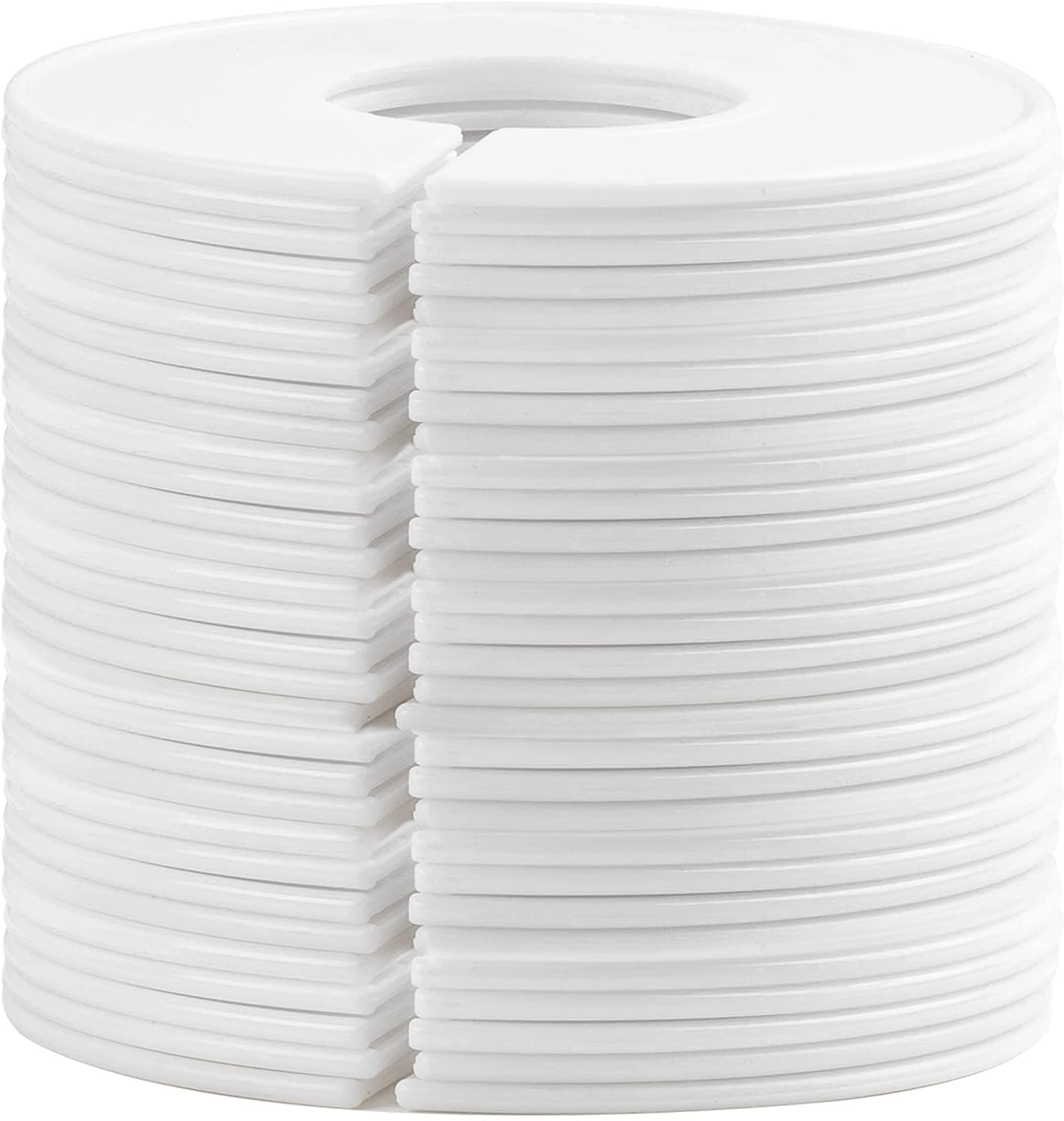 Sukh 30 Baby Closet Dividers Durable - Home Closet Organizer & Storage | White Plastic Rack Dividers, Large Hanger Labels, Hanging Clothes Size Dividers, for Boutique Settings & Nursery Essentials