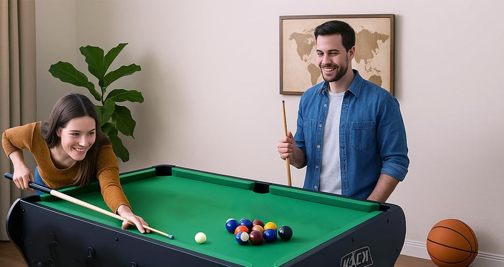 KICK Triplex 55″ Telescopic Rods 3-in-1 Swivel Multi-Game Table
