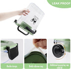 Dog Cat Food Storage Container,Pet Food Storage Bin with Side Pouring Spout and Handle,4lb Cat Dog Treat Container Dispenser,Airtight BPA-free Portable pet FoodS Holder with Folding Bowl