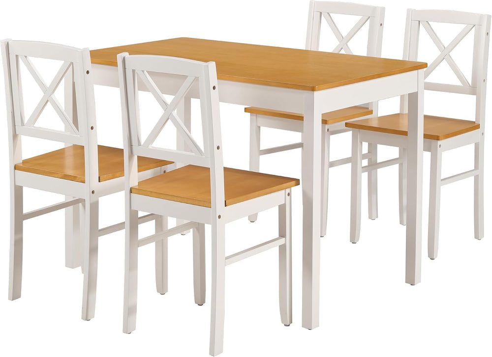 Harper & Bright Designs 5-Piece Dining Table and Chair Set for Apartment ...