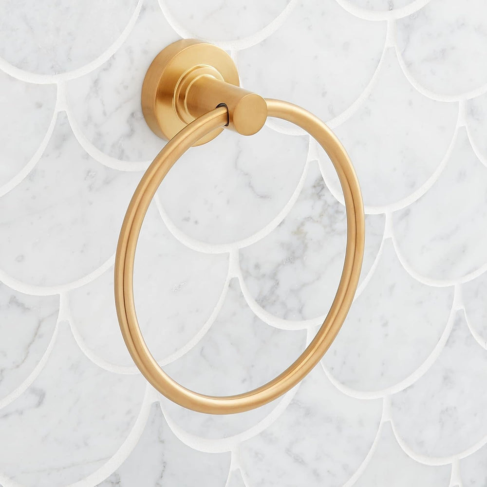 Signature Hardware 483949 Lexia 6-5/16" Wall Mounted Towel Ring