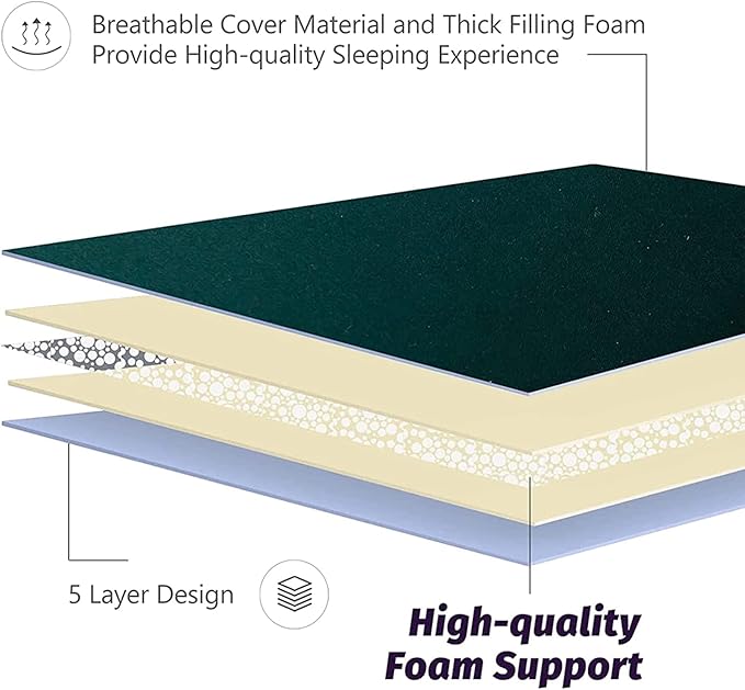 MAXYOYO Japanese Floor Mattress Futon Mattress, 4" Thicken Tatami Mat Sleeping Pad Foldable Roll Up Mat Boys Girls Dormitory Pad Kids Floor Lounger Pillow Bed, Charcoal Grey, Queen Size