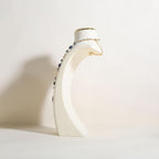 velvet necklace display stand, necklace display holder for selling, bust jewelry display, necklace mannequin display stand【Cream-Large】