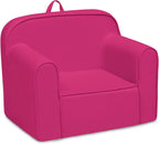 Delta Children Cozee Chair -Foam Kids Chair for Ages 18 Months and Up, Hot Pink