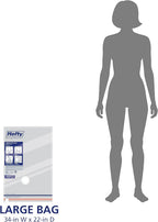 Hefty Vacuum Bags for Clothes 4 Pack, Space Saving Large Vacuum Storage Bags (34 X 22 Inches) Compression Seal for Bedding, Travel Pump Included (4 Large Heavy Duty)