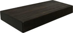 joelsantiques 18 Inch Wooden Floating Shelves for Wall - 18x8x2 in - Made of Natural Wood - Short Heavy Duty Rustic Wall Shelves for Bedroom - Perfect for Living Room, Kitchen - Mocha