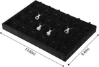 Stackable Jewelry Trays, Velvet Earring Box,Premium Necklace Box,Luxury Jewelry Display Case,Black Pendant Trays