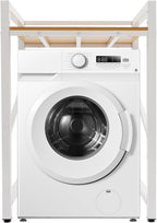 Over The Washer and Dryer Storage Shelf, Height Adjustable Washer Dryer Stacking Rack Stand for Bathrooms Laundry Rooms, Load Capacity 660 lbs