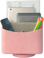 UnionBasic Rotating Desk Organizer, 360 Degree Desk Spinning Caddy, Desktop TV Guide/Mail/Media/Remote Controller Holder Organizer,Fishskin Pink
