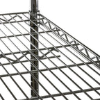 Shelving Inc. 24" d x 72" w Chrome Wire Shelving with 2 Tier Shelves, Weight Capacity 800lbs Per Shelf