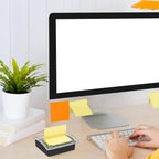 Pop Up Sticky Note Dispenser,3x3 Inches,Sticky Note Holder, Black Base,Sticky Note Dispenser for Office Home Classroom Desk Supplies