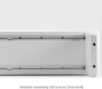 Raico Desk Cockpit Shelf Monitor Stand System Dual Screen Setup Wood Large Desk Accessory Organizer Unit (Matte White, Medium v2 | 36 Inches)