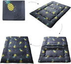 MAXYOYO Japanese Floor Mattress Futon Mattress, 4" Thicken Tatami Mat Sleeping Pad Foldable Roll Up Mat Boys Girls Dormitory Pad Kids Floor Lounger Pillow Bed, Charcoal Grey, Queen Size