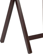PJ Wood - Folding Wood TV Tray Table - Espresso 8-Piece Set | Solid Construction, 14.57 x 19.09 x 26 in, Space Saving Design, Home Office Use, Leg Base, Requires Assembly, Wipe Clean