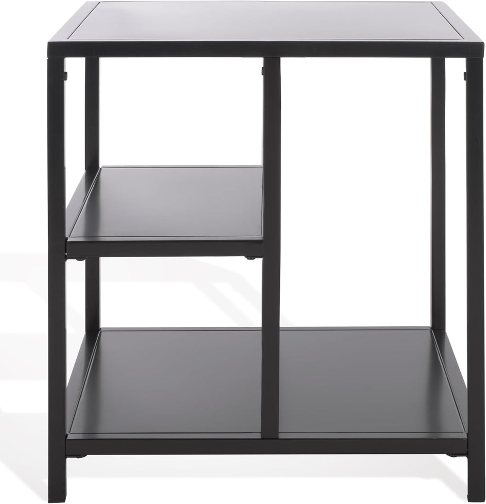 SAFAVIEH Couture Collection - Hodge Black Iron Accent Table, 3-Shelf Open Sto...